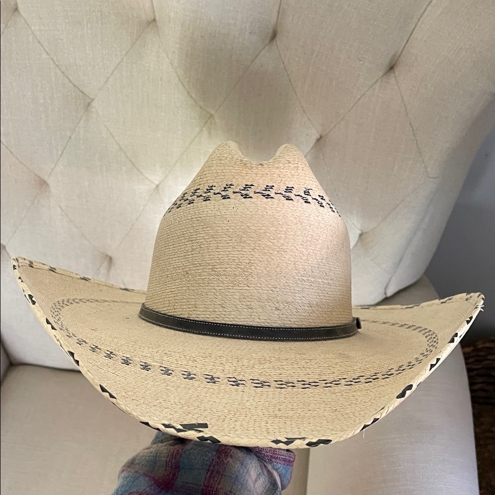 Elegant Cream Western Hat - Picture 2 of 4